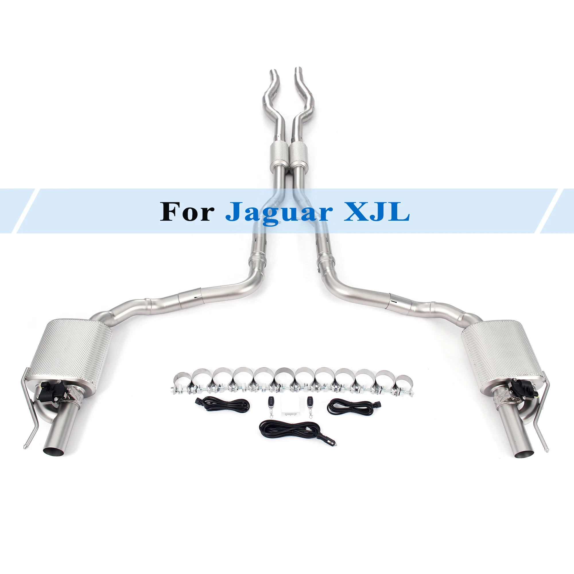 

Для 2013-2018 Jaguar XJL 3.0T Performance Выхлопная система Электрический клапан Глушитель с дистанционным управлением Нержавеющая сталь