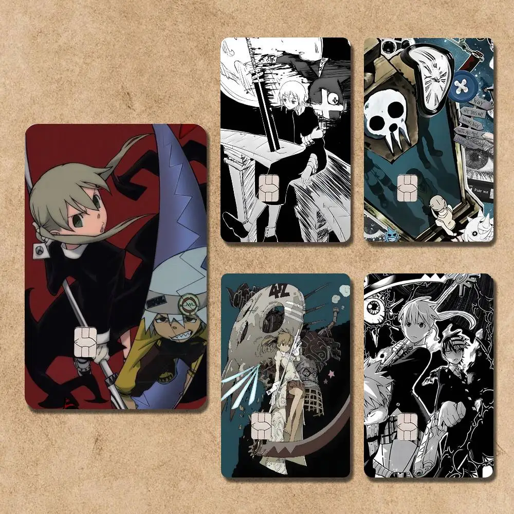 

Anime S-Soul EaterS Card Stickers Credit Visa Debit Bank Charge Card Bus Metro Waterproof Sticker Decal Decoration