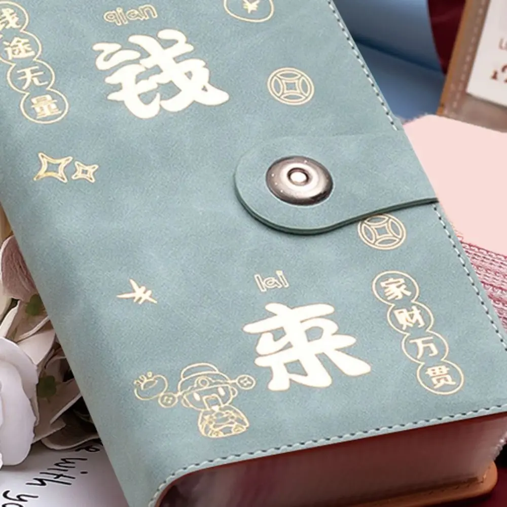 Com bloqueio de senha poupança de dinheiro pasta manual carteira armazenamento orçamento pasta com bloqueio couro do plutônio envelopes dinheiro conta livro