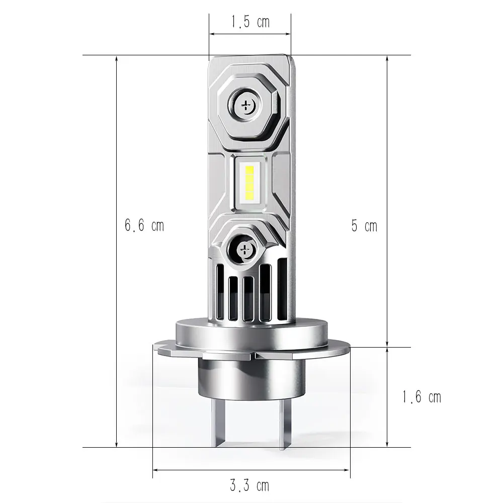 Faros delanteros LED H7 6000K para coche, luces de haz ancho de 10000LM, CSP 3570, lámparas de conducción automática, 50W, 12V, 2 uds.