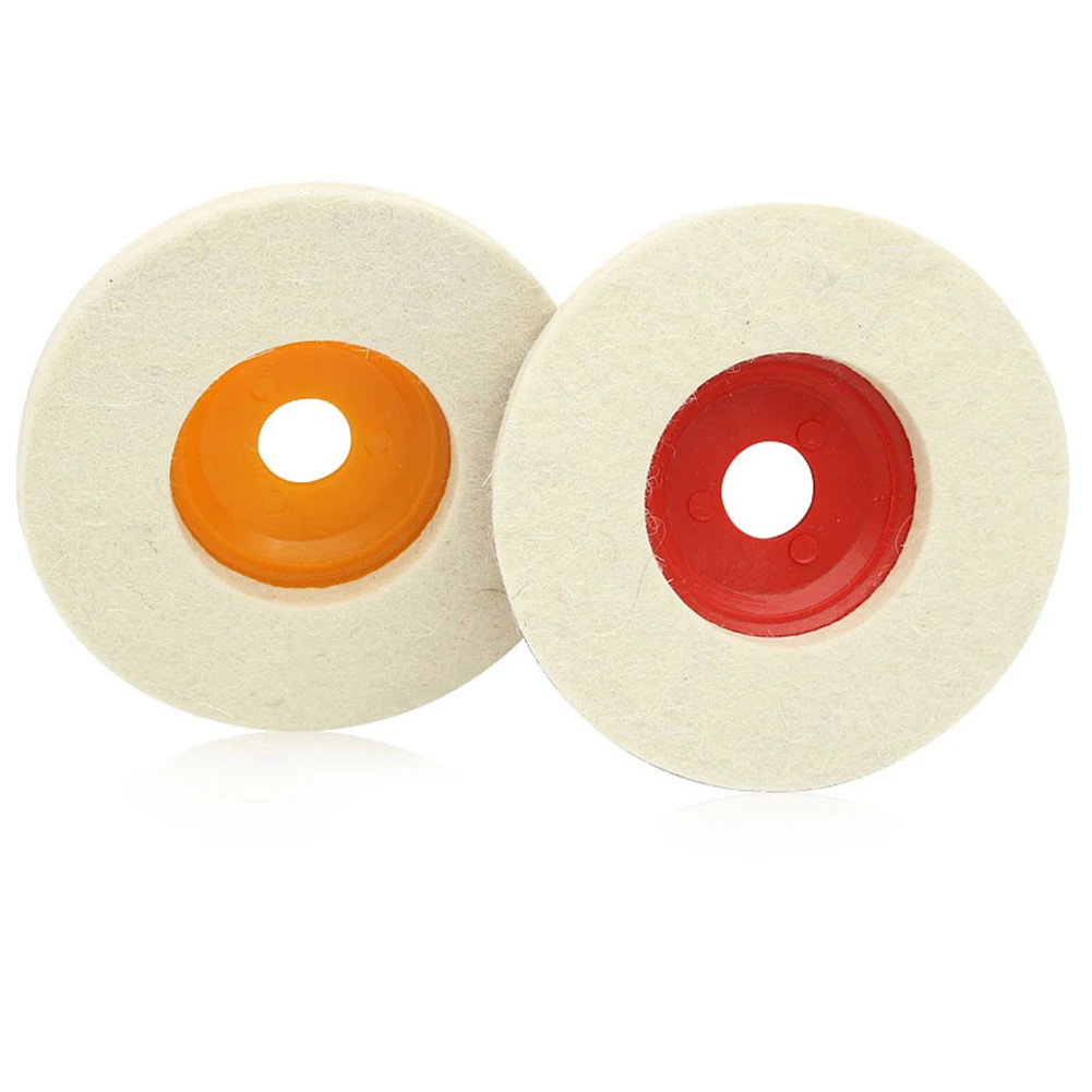 

2pcs Polishing Discs Reliable 100*8*16mm Replacement 100mm Wool+Plastic Angle Grinder Compatible With 100 Brand New