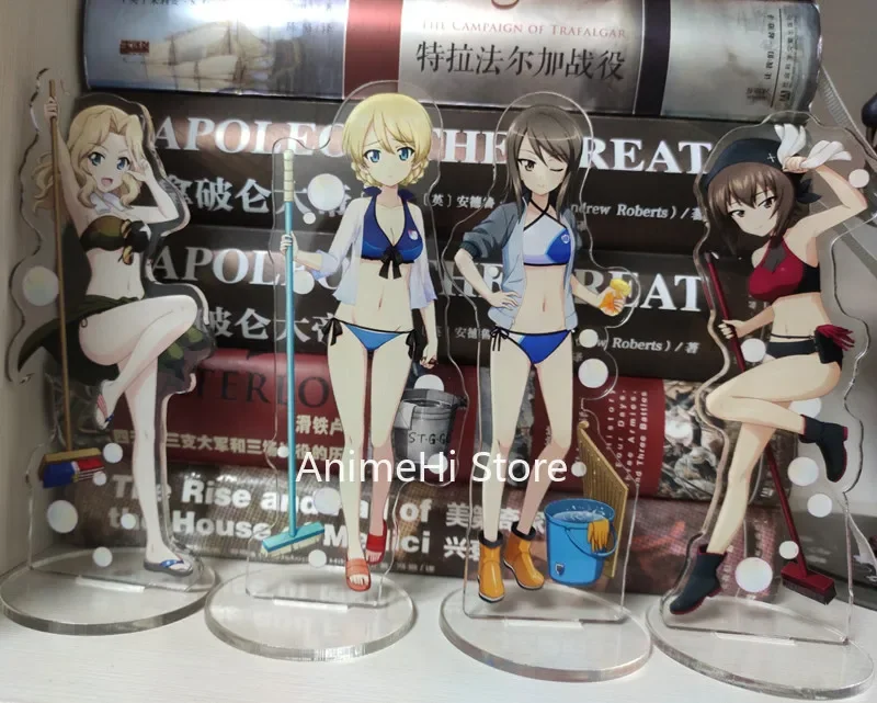 Anime Figur stehende Puppe Sardellen Darjeeling Nishi Kinuyo Mika Acryl Stand Modell Platte Cosplay Spielzeug Geschenk
