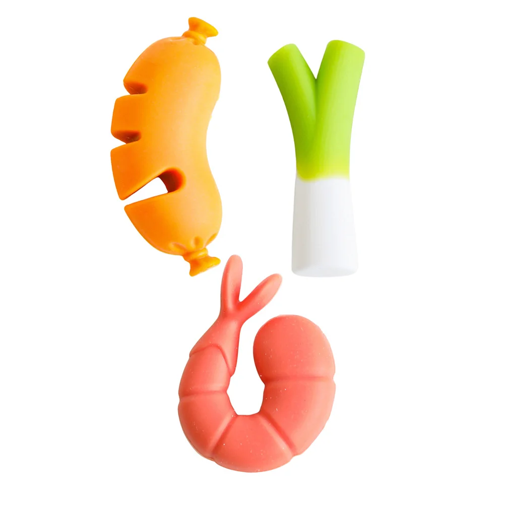 

3Pcs Cartoon Silicone Pot Lid Lifters Kitchen Spill Stopper Boil-Over Preventer Pot Edge Clips Anti-Spill Spill Stopper for Pots