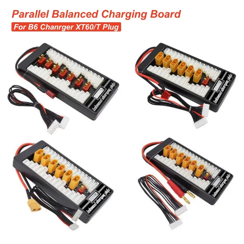 

XT60 T-Plug Parallel Lipo Battery Balanced Charging Board 2-6S RC Battery For ISDT IMAX B6AC B6 Balance Charger