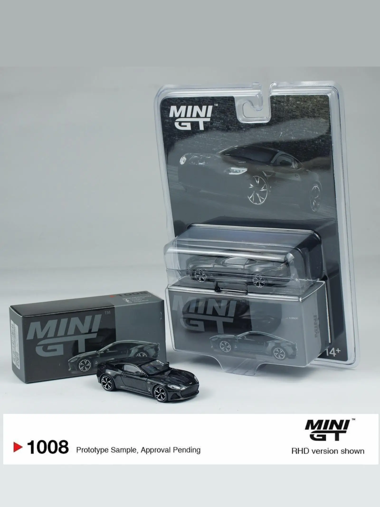 TSM MINIGT 1:64 #1008 BL dbs  Edition Metallic Black Blister Packaging Die-cast Alloy Car Model Collection Gift