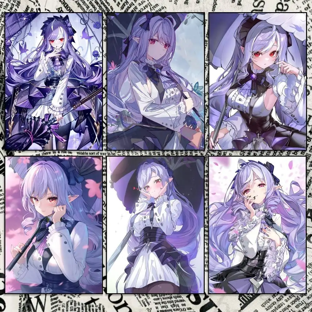 VVA Game ZZZ V-Vivian Banshee Poster Self-adhesive Waterproof Paper Sticker Coffee House Bar Room Wall Decor