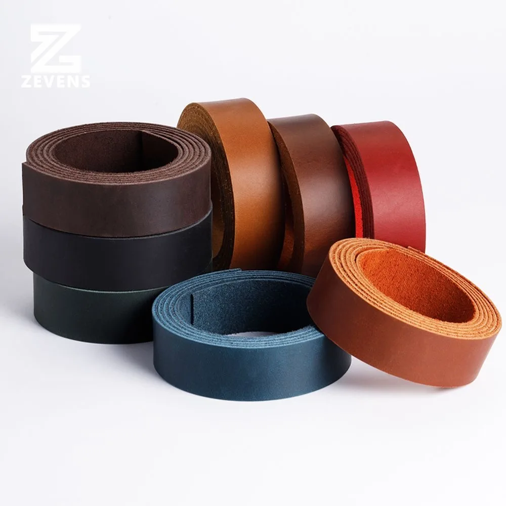Crazy Horse Leather Head Layer Cowhide Strip Genuine Leather Handmade DIY Shoulder Strap Collar Bracelet Leather Fabric Bag Stra