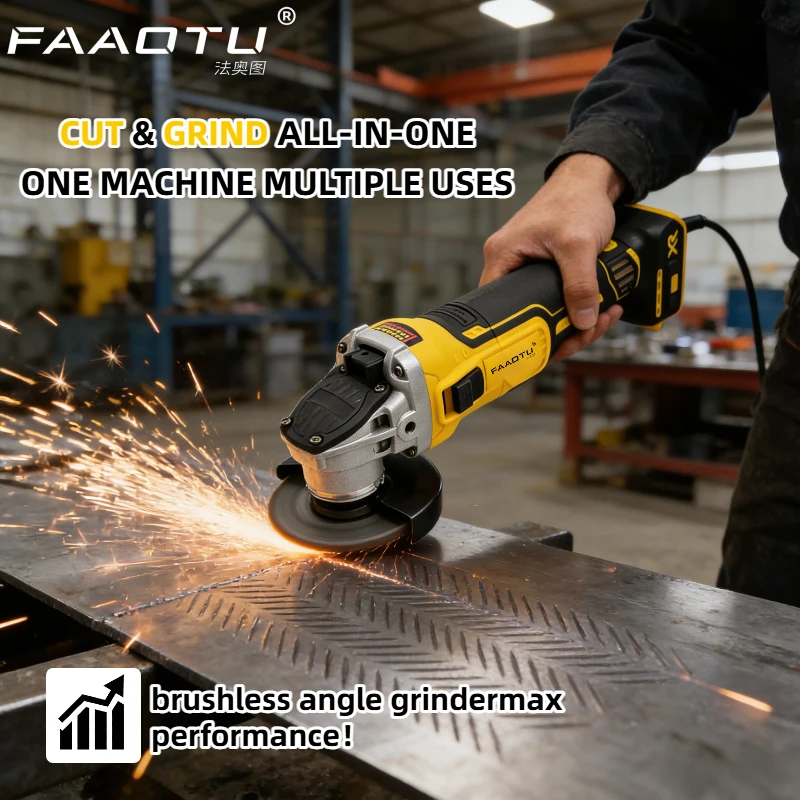 FAAOTU 405 Cordless Angle Grinder, Brushless Motor, Same Quality as DW Compatible with DW batteries NO battery view 3