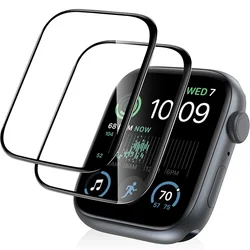 Protecteur d'écran entièrement incurvé pour Apple Watch, pas de verre, protection pour iWatch Series 10, 9, 8, 7, 6, 5, SE, Ultra 3, 49mm, 46mm, 41mm, 45mm