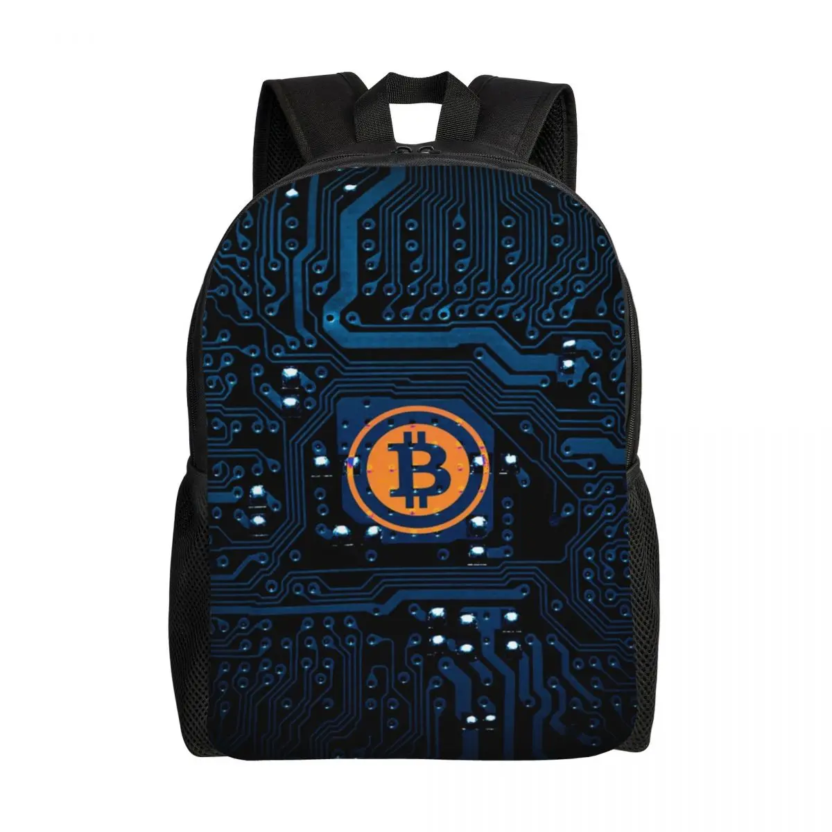 Bitcoin Bull Travel Backpack Men Women School Laptop Backpack BTC Cryptocurrency College Student Daypack Bags Lightweight