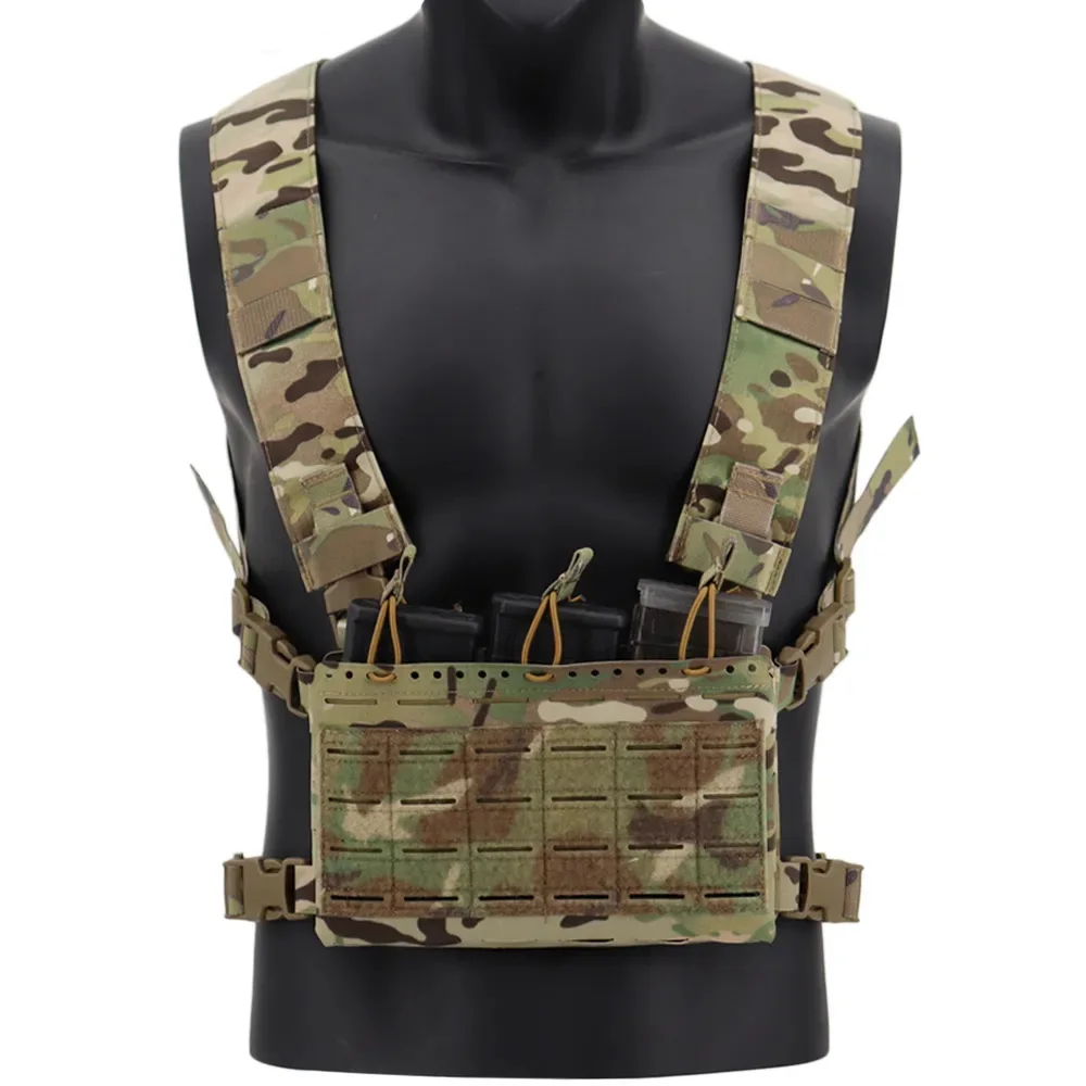 

VULPO Tactical Vest MK5 Chest Rig SS Style Molle Micro Fight Chassis 556 Triple Magazine Pouch Hunting Vest Plate Carrier Gear