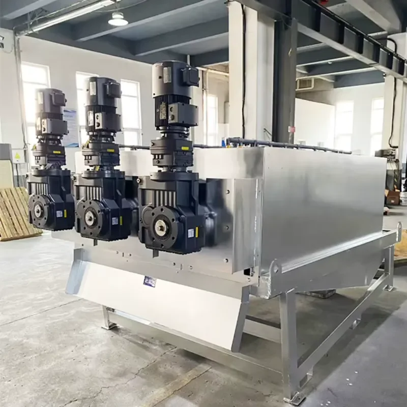 Liquid Screw Press Minimal Noise Dehydrator Units Sewage Treatment Machine Spiral Sludge Dewatering Machine