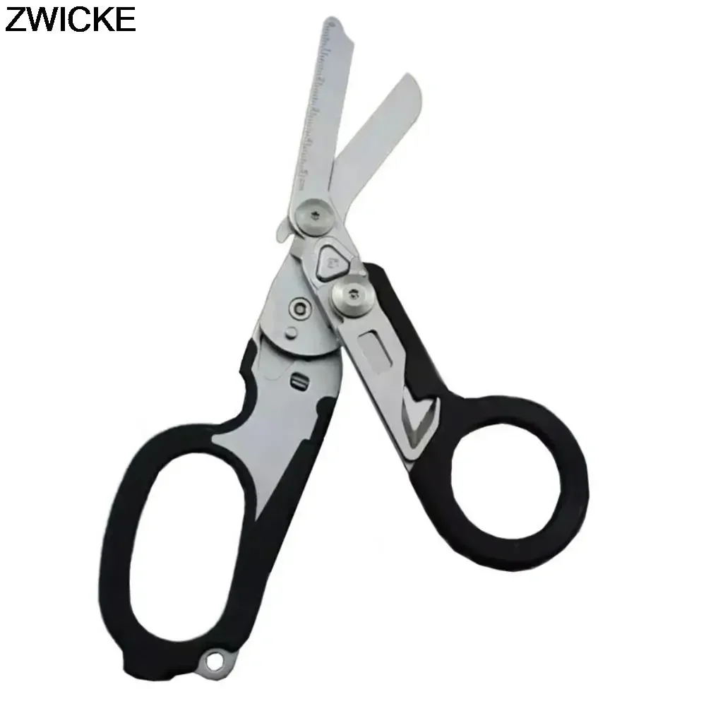 Outdoor Survival Tools Folding Stainless Steel Retractable Medical Scissors Multifunctional Tactical Pliers Medical Scissors