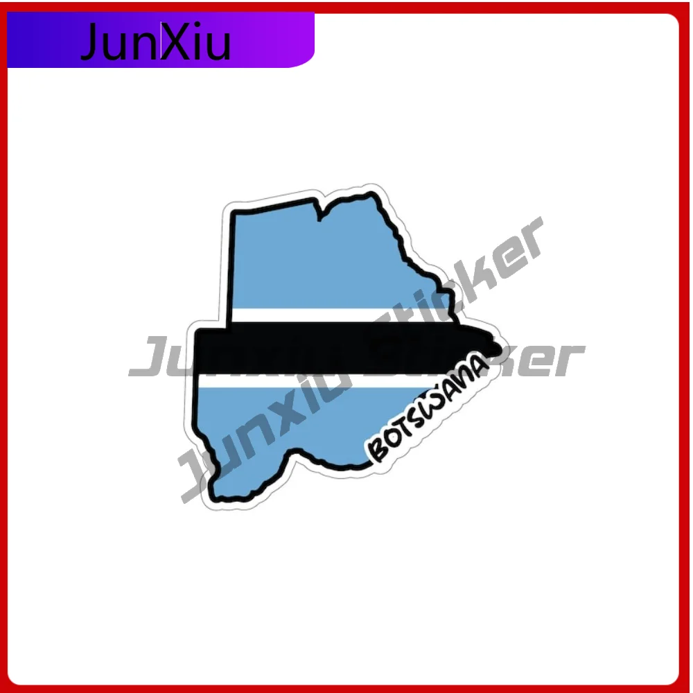 

Botswana Map Flag Occlusion Scratch Sticker Decal Accessories Bodywork Motocross Windshield Guitar Suv Camping Car Decoration
