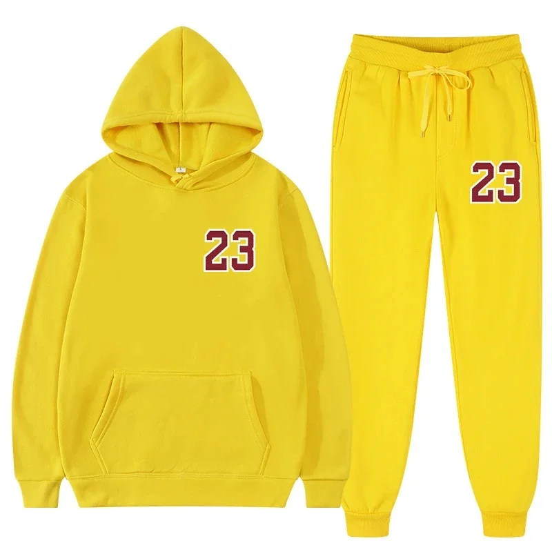 Hoodies + Sweatpants Men\'s Sports Set Male Suit Women\'s Tracksuit Women Groups Sweatshirts for Men Sport Pants 2 Piece Set Brand