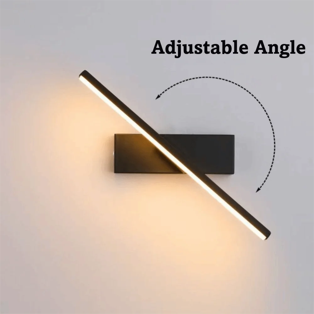Adjustable LED Wall Light Tricolor Light Decoration Wall Sconces Lighting Energy Saving Rotating Nordic Led Wall Lamp