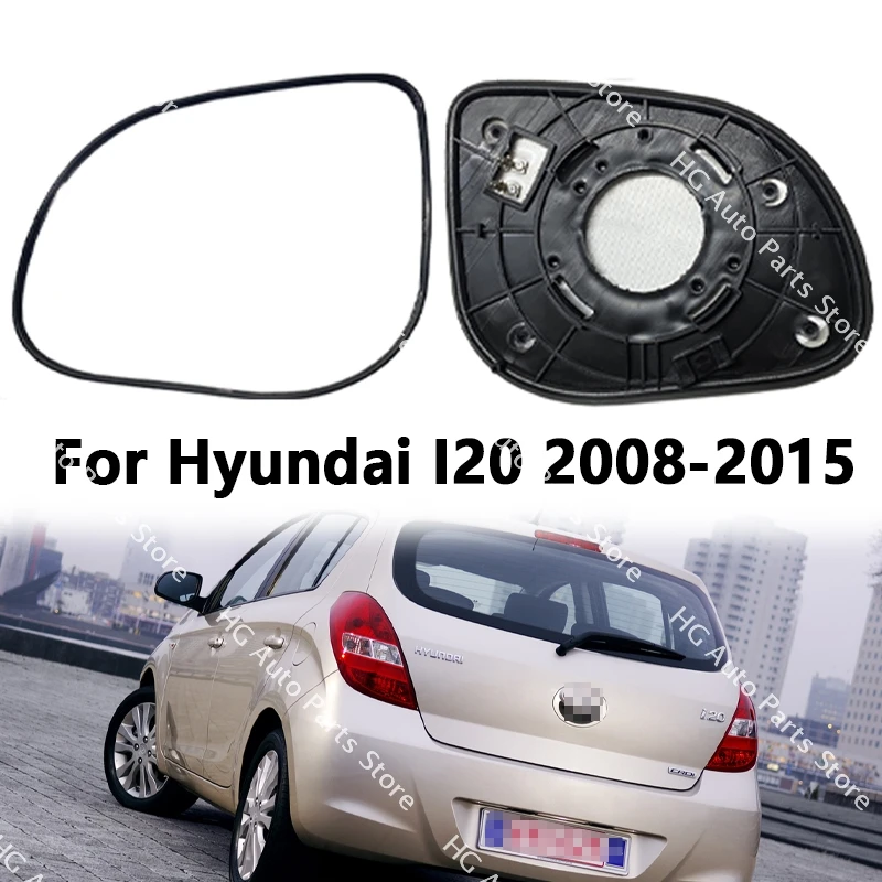 87611-1J000 87621-1J000 For Hyundai i20 2008-2015 Car Door Mirror Lens Exterior Rearview Side Mirror Glass With Heating