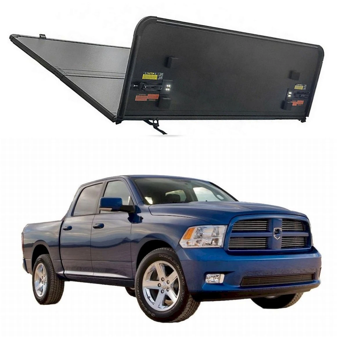 Hard Trifold Tonneau cover for Pick up For Dodge ram(Without side box)