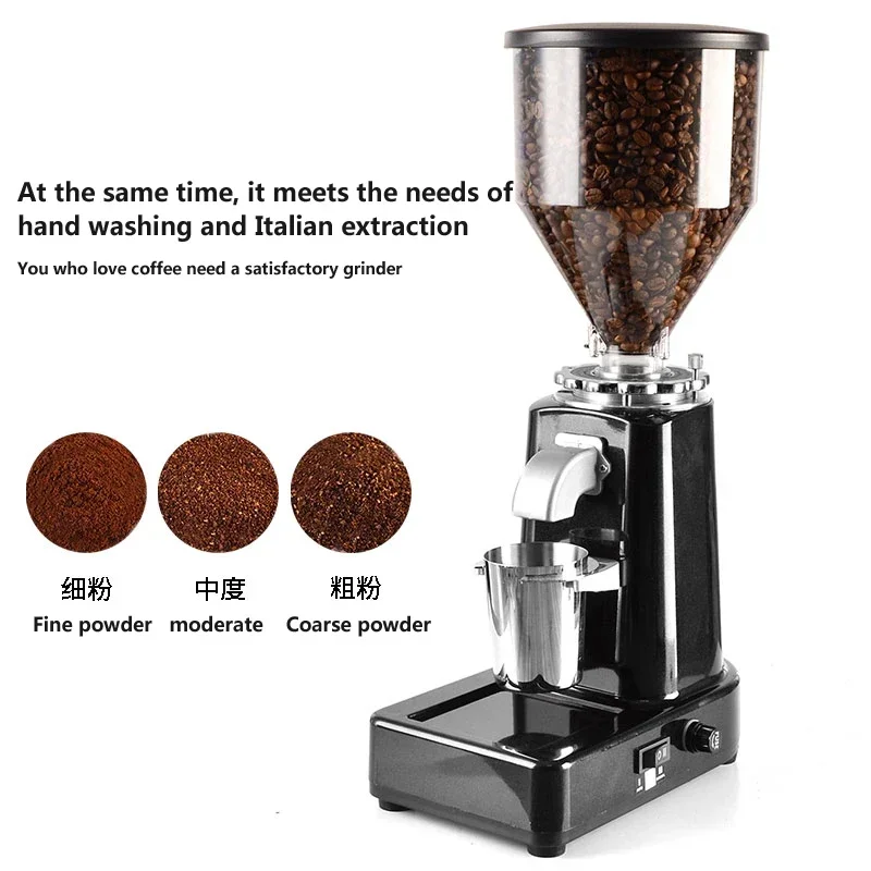 220V Point-action Italian Coffee Grinder Grinding Disc Semi-automatic Coffee Machine Special Grinder Fine Grinding Automatic