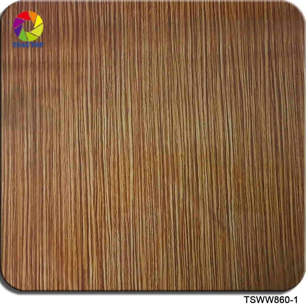 TSAUTOP 0.5mX2m/10m TSWW860-1 Wood Design Water Transfer Film Hydrographics Printing Film For Car