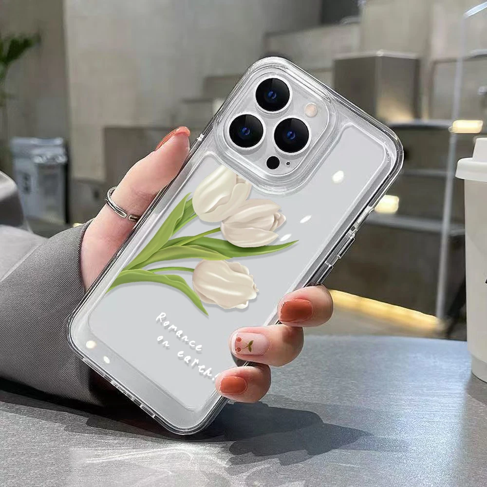 Transparent Phone Case For Samsung S24 Ultra Funda Galaxy S23 S22 S21 S20 FE S10 Plus A55 5G A54 A53 A52s A15 Silicone Covers