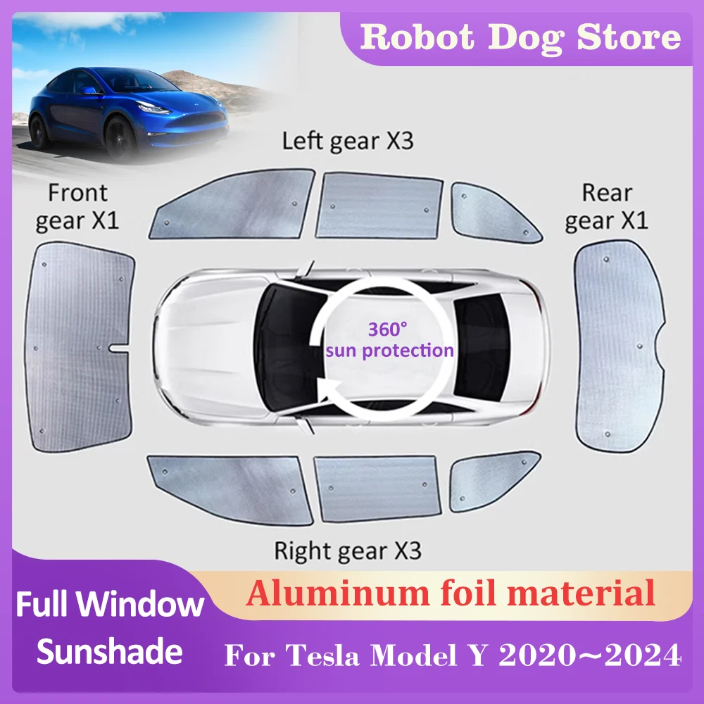 

Солнцезащитные козырьки для передних окон Tesla Model Y 2020 ~ 2024 2021 2022 2023