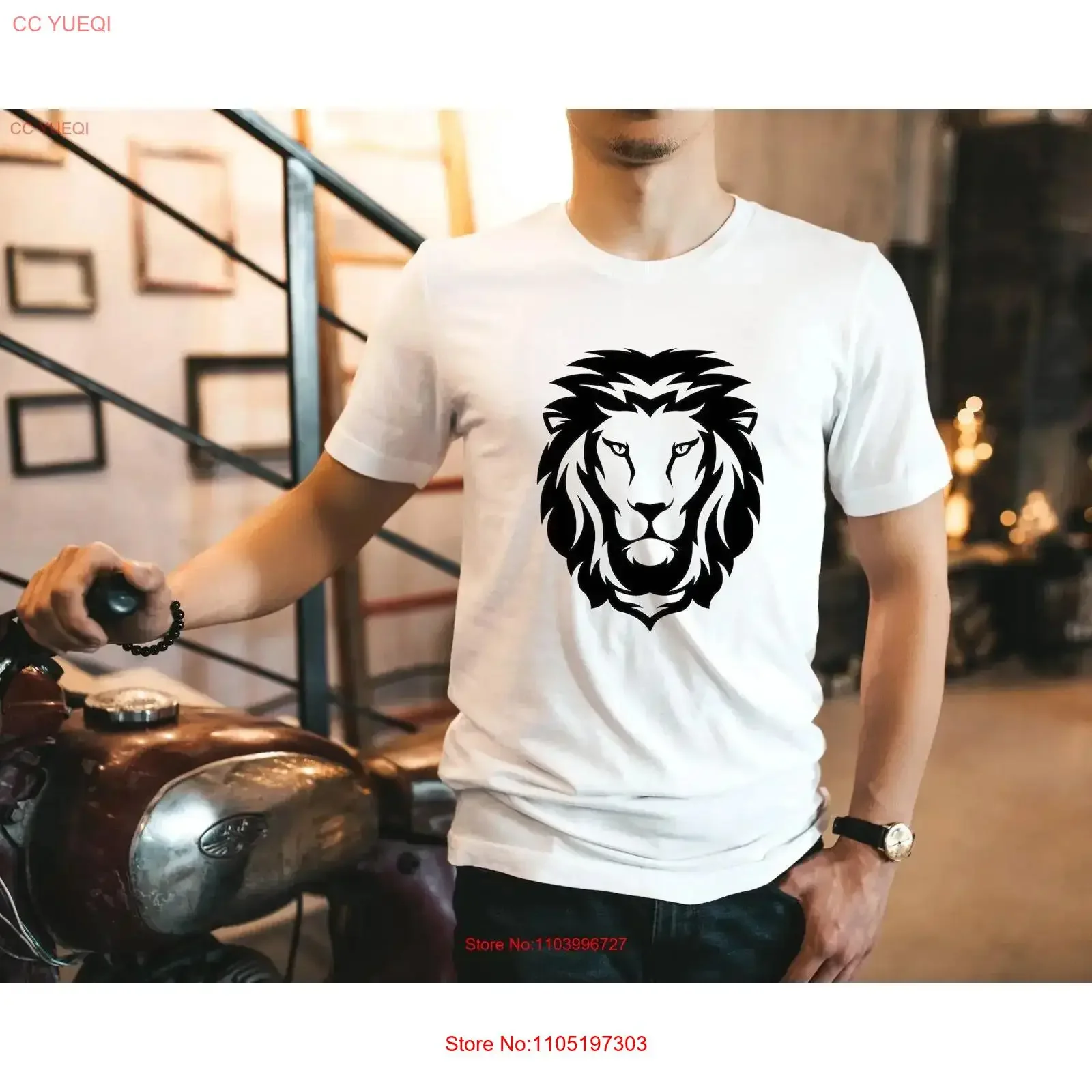 

Футболка с лицом льва Majestic Wild Animal African Tribal Zoo Tiger винтажная стираная удобная дышащая дизайнерская одежда с графикой