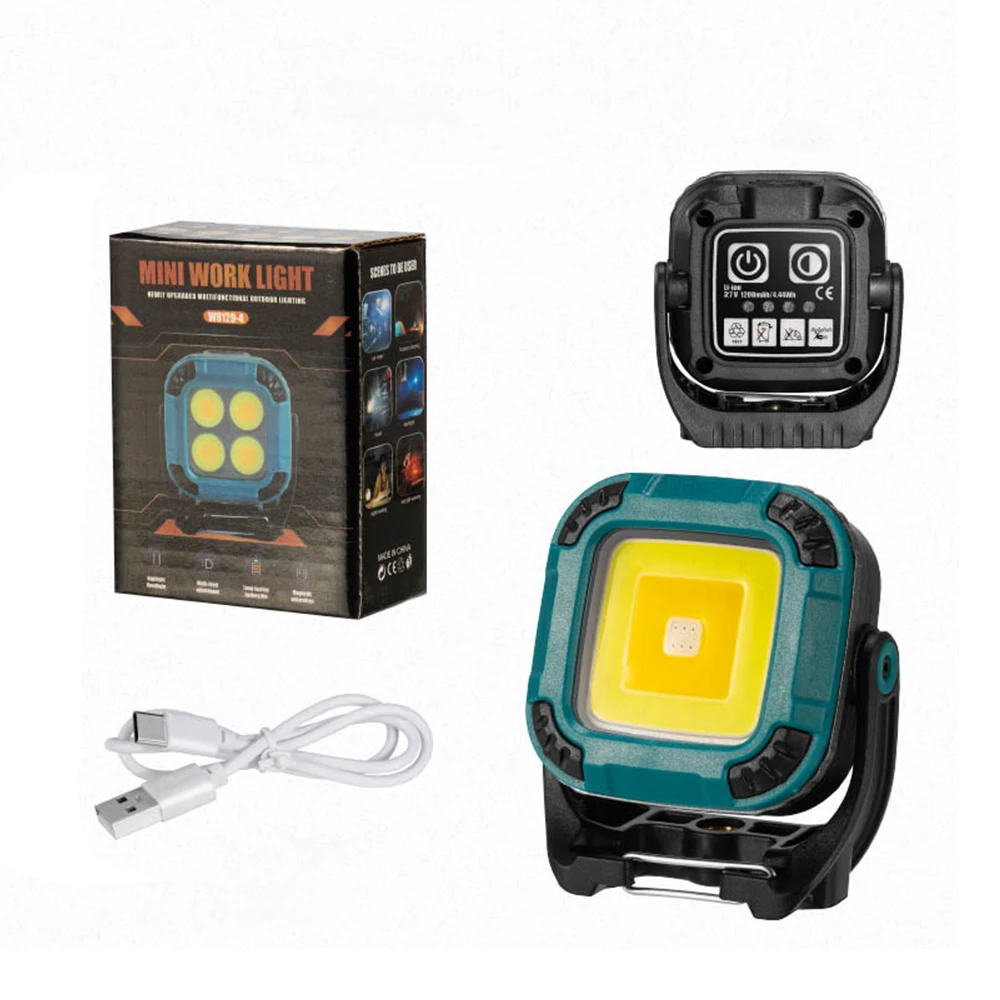 Amanfire W8129-1 COB Working Light 1200mAh Built-in Battery Portable Mini Tent Lamp High Power Ultra Bright Hanging Lantern