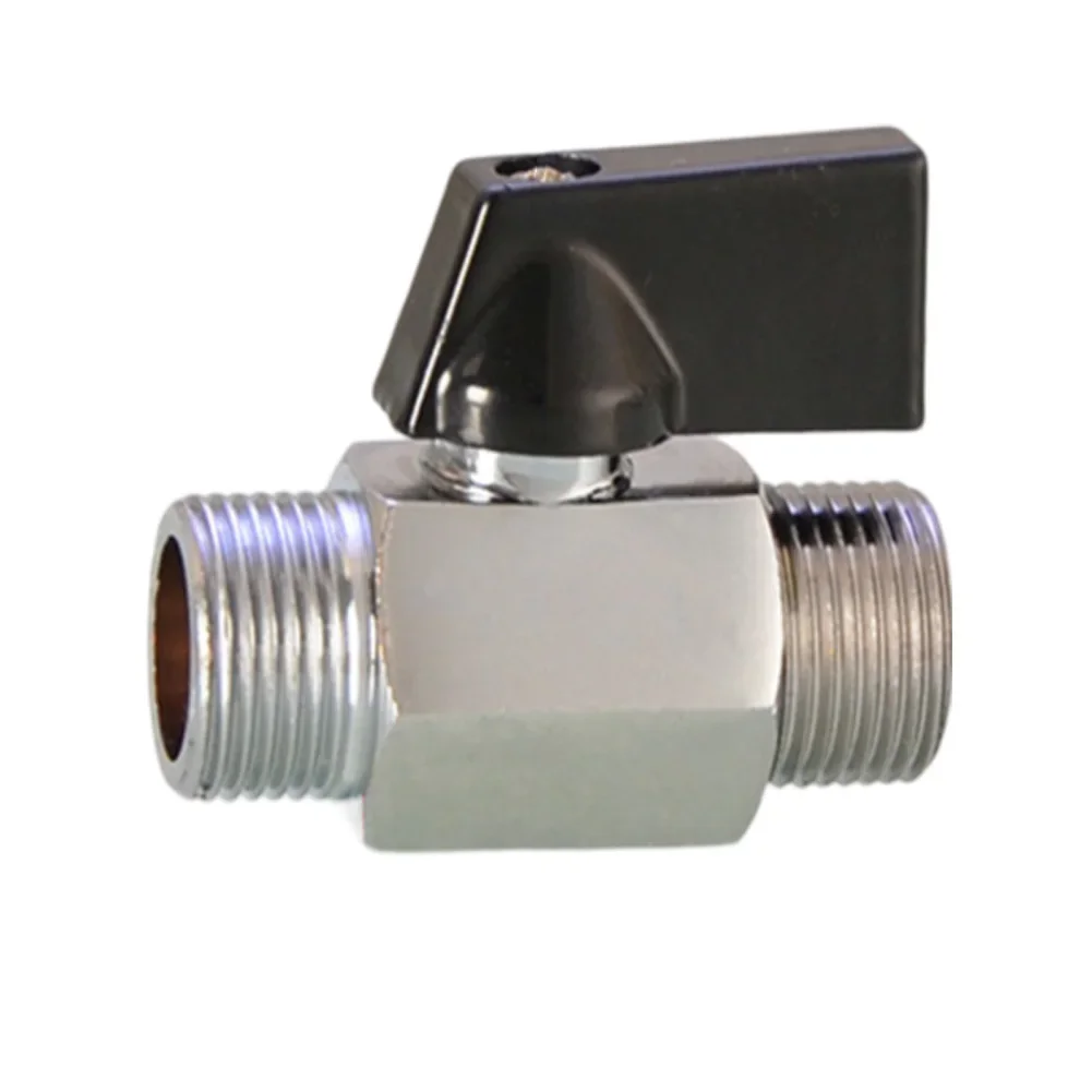 

Ball Valve Inner And Outer Thread Valve Switch Small Ball Valve Connector Joint Copper Pipe Fitting Coupler Adapter For Oil Wate