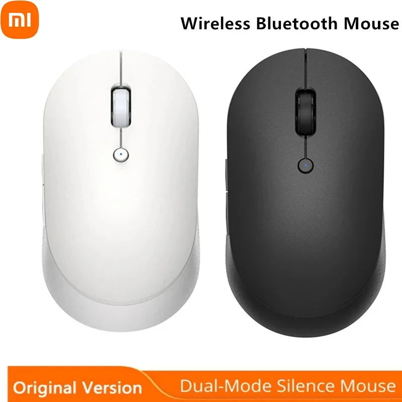 Xiaomi Wireless 2/Dual-Mode Silent Mouse Bluetooth USB Connect 1000DPI 2.4GHz Optical Mute Laptop Notebook Office Game