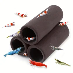 Aquarium Fish Cave Shelter Shrimp Ornaments Tank Habitat Hideaway Hideout Tube Salmon Scorpion Diy Hiding Ceramic Wood Caves
