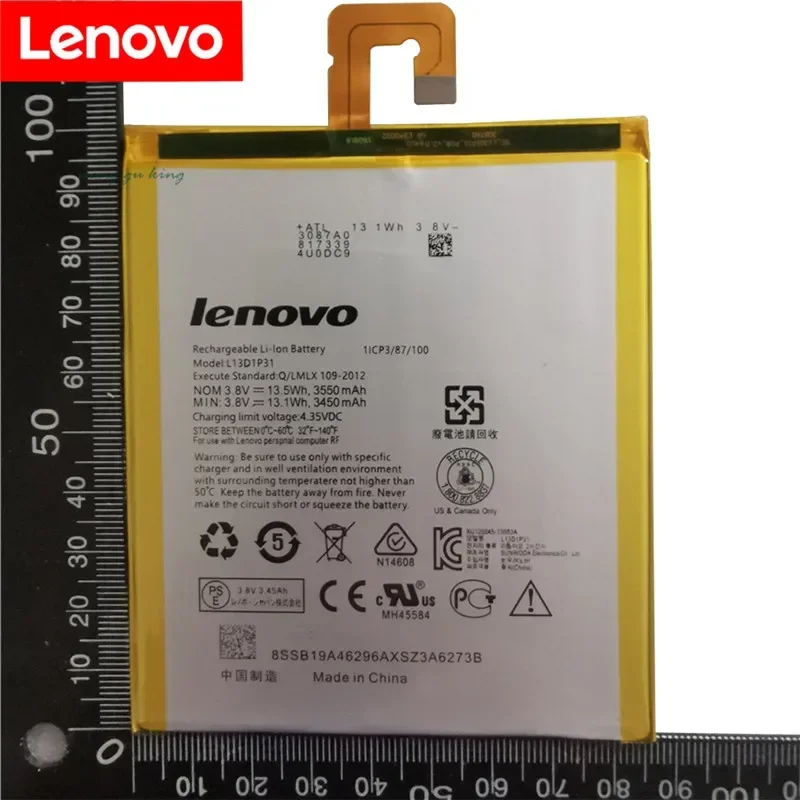 100% Original  New L13D1P31 Battery For Lenovo Pad A3500 S5000 S5000-H tab 3 7 TB3 710i 710F tab2 A7 A7-30 A7-10F A7-20F Bateria