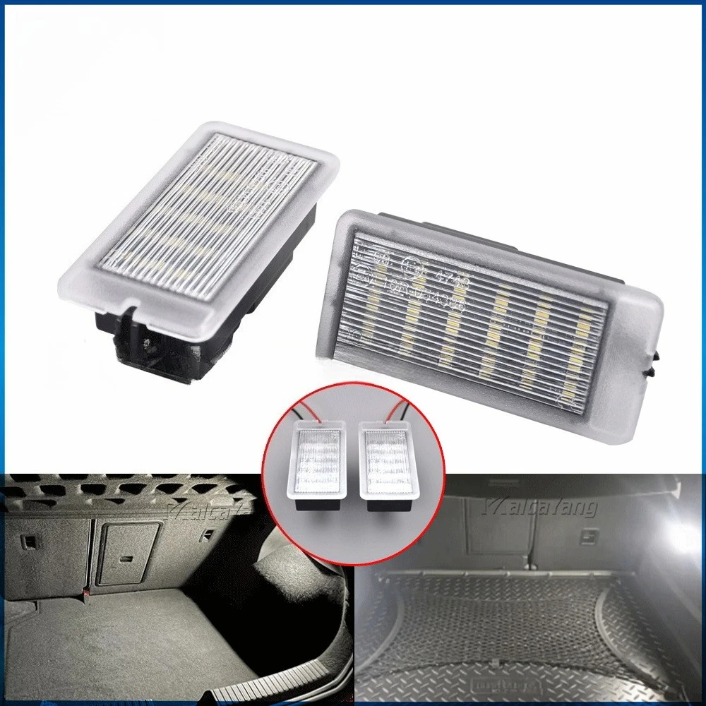 2PCS LED Trunk Light Luggage Compartment Lamp Applicable for Nissan Qashqai, Juke, Renault Megana