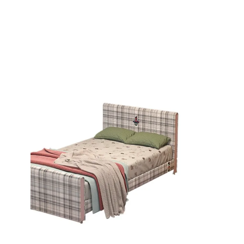 

bed Teen bed 1.5 meters room Furniture Fabric bed