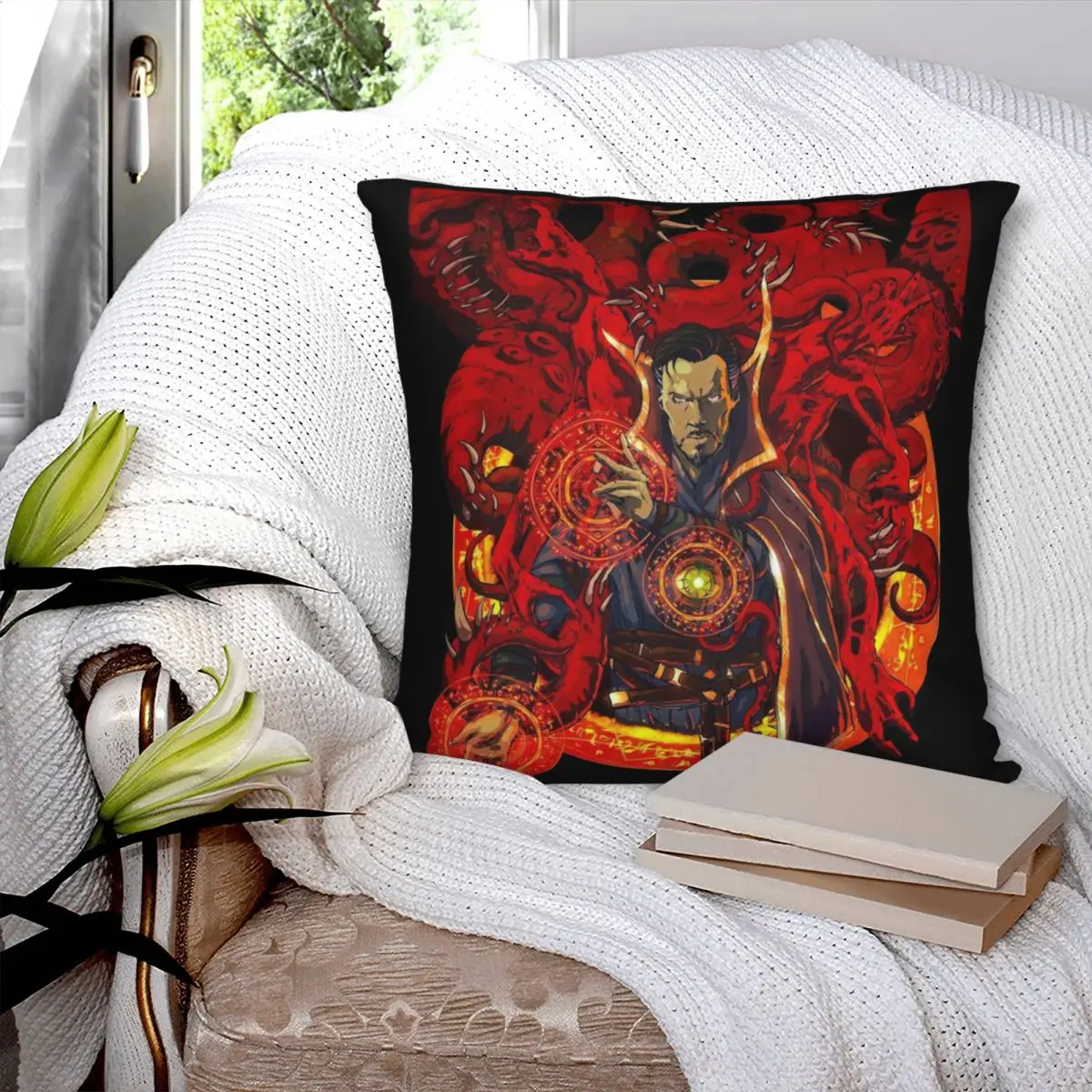 Doctor Stephen Strange Square Pillowcase Polyester Pillow Cover Velvet Cushion Decor Comfort Throw Pillow For Home Sofa