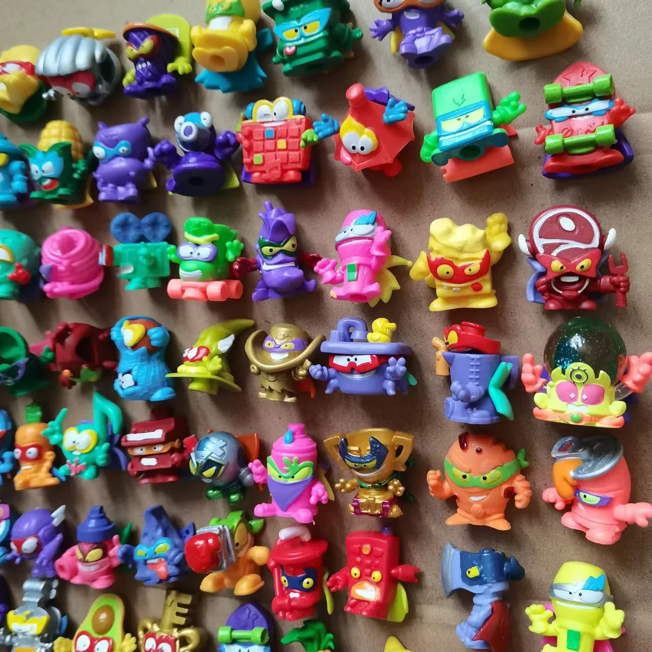 15pcs/set Original Superthings Different Superzings Action Figures 3CM Super Zings Garbage Trash Collection Toys Model Kids Gift