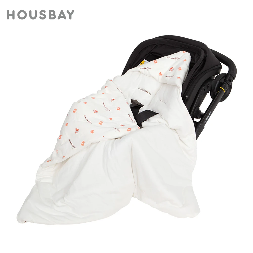 Babydecke im Kinderautositz, fest, 5-Loch-Position, Kapuzenumschlag, winddicht, warm, für die Entladung von Neugeborenenkrankenhäusern