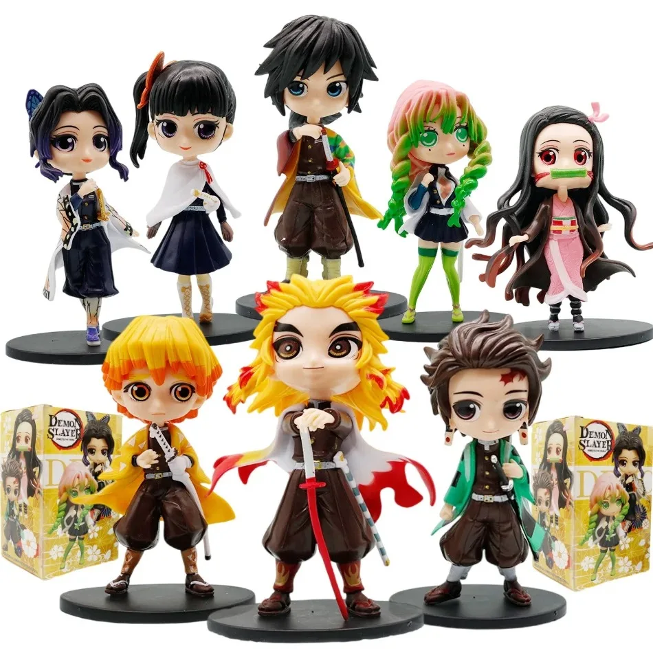 

Фигурка аниме-персонажа Demon Slayer Kimetsu no Yaiba: Кочо Шинобу, Камадо Танджиро, Камадо Незуко — коллекционная игрушка-фигурка