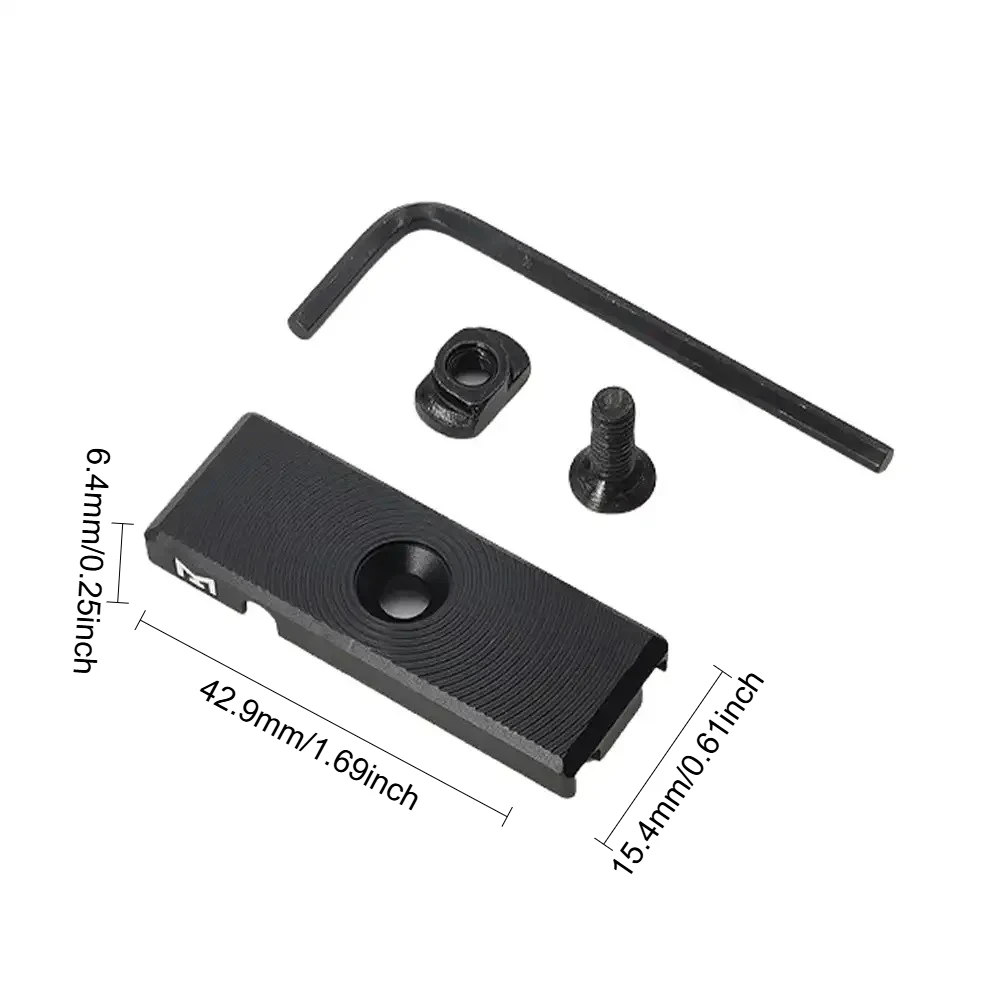 Matrix Muster Maus Schwanz Kabel Manager Metall Kabel Organizer MLOK Schienen Montage Kit Metall Taktische Getriebe Zubehör PEQ – Detail 2