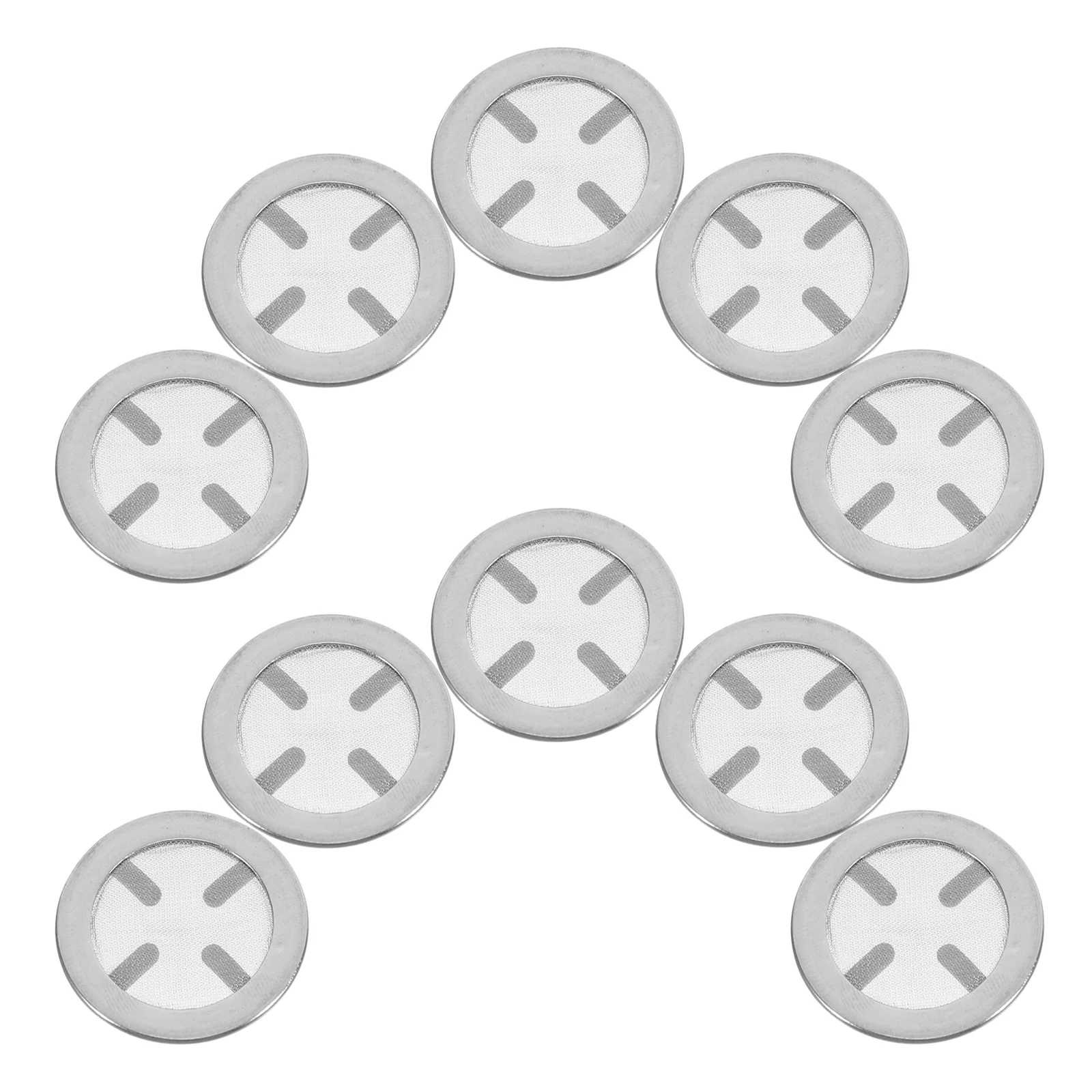 10 قطعة 3.4 سنتيمتر الفولاذ المقاوم للصدأ الشاي Infuser قابلة لإعادة الاستخدام شبكة مصفاة ل إبريق الشاي كوب تخمير اكسسوارات ورقة انحدار