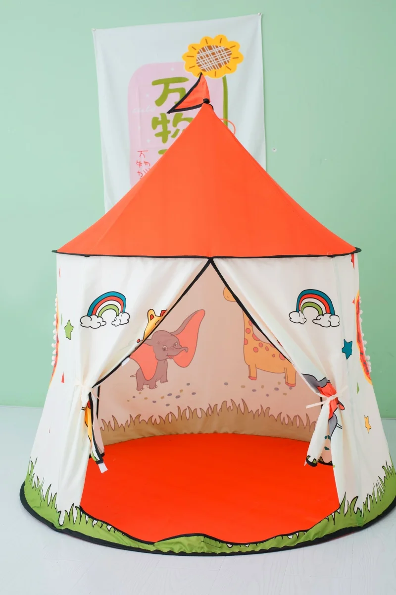 Cute Design Tent for Kids Indoor & Outdoor Play House Foldable Kids Pop Up Tent Child Play Tent Portable Toddler Tent