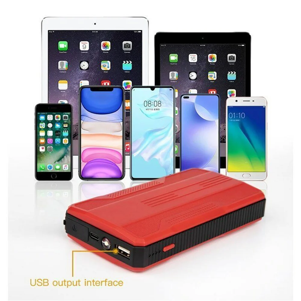 20000mAh Car Battery Jump Starter Portable Car Battery Booster Charger Booster Power Bank Starting Device 12V Gasoline Vehicles