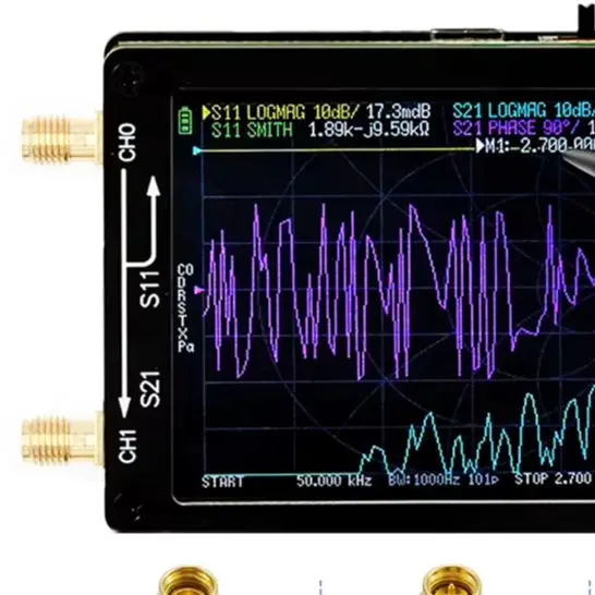 

50KHz-2.7GHz Antenna Vector Network Antenna Analyzer HF VHF Upgrade Electrical Equipment & Supplies Accessories