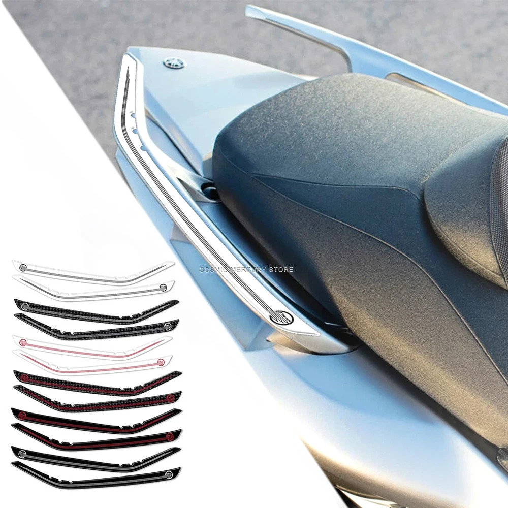

For YAMAHA TMAX 530 T MAX 2012-2016 Motorcycle Parts Rear Handlebar Protection 3D Epoxy Resin Sticker 2016 2012