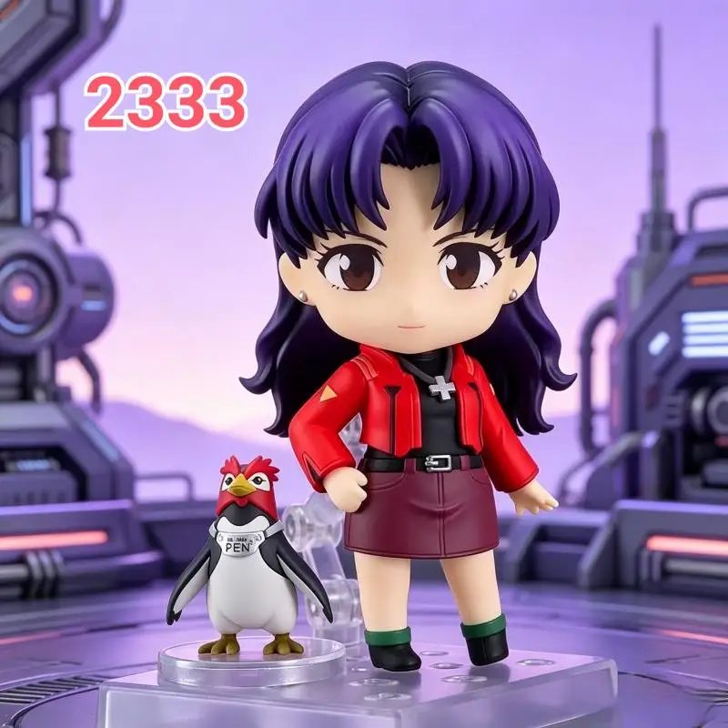 【Spot】Nr. 2333 Misato Katsuragi Actionfigur mit austauschbarem Gesicht, bewegliche PVC-Tischdekoration, Szenenpuppe, Überraschungs-Geschenke für die Feiertage