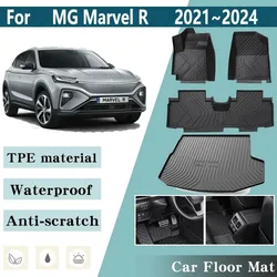 Tappetino per auto LHD per MG Rising Marvel R accessori 2021 2022 2023 2024 piedi tappetini per rivestimento personalizzati accessori per tappetini Anti-sporco