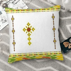 Habesha Tibeb Telet Cojines Ethiopian Cross Throw Pillow Case Cushion Covers Home Sofa Chair Decorative Backpack