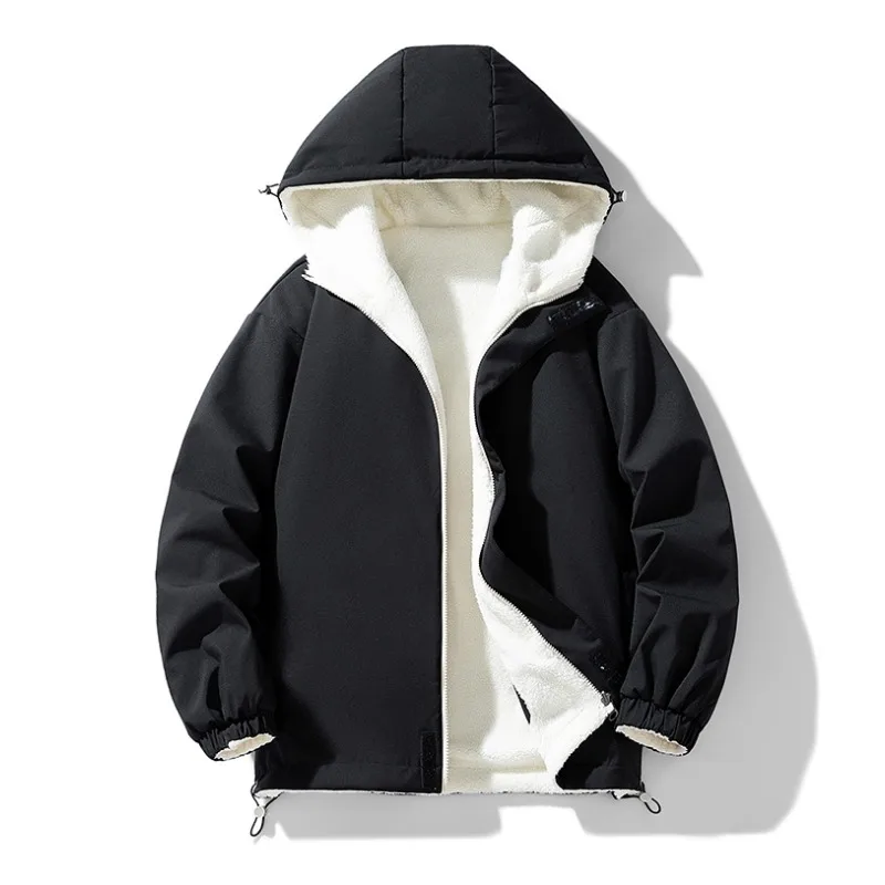 

New Autumn and Winter Outerwear for Men, Loose Casual Hooded, Thick, Warm, Comfortable, Versatile, High-quality Jacket for Men
