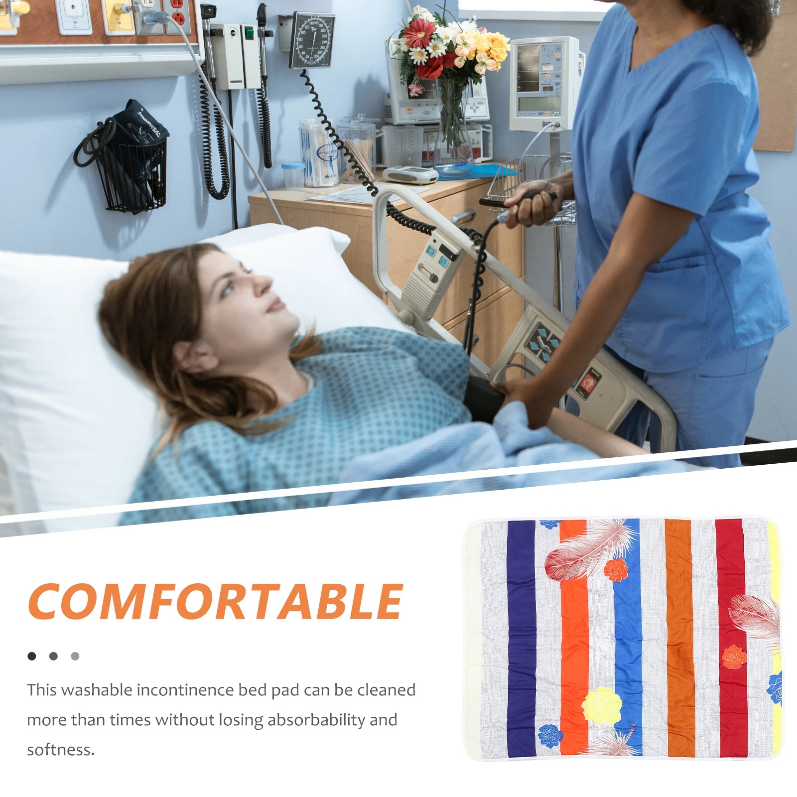

Leak-proof Mattress Waterproof Bed Wetting Mats Washable Pee Pads for Adults Reusable Protector Breathable Elder