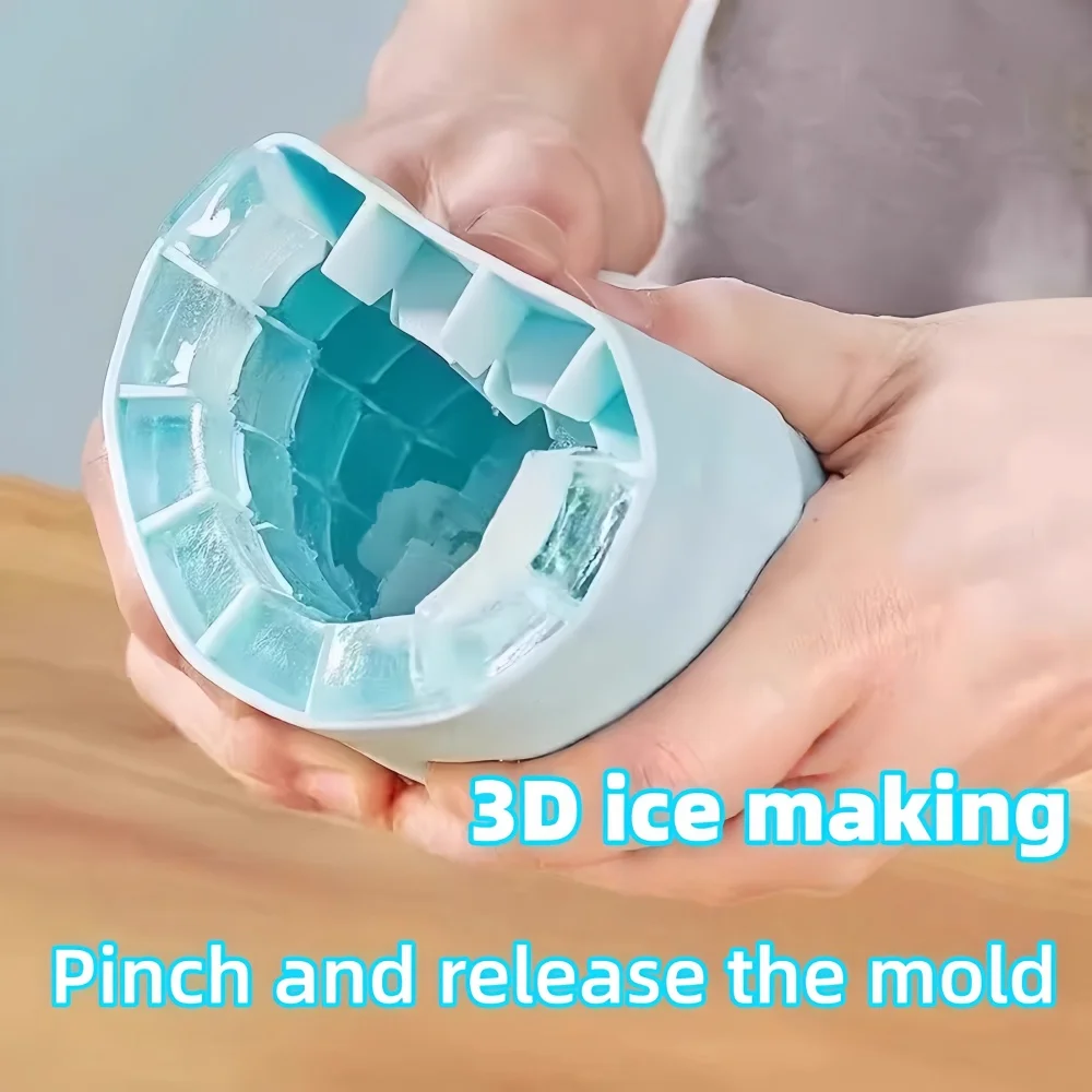 Food Grade Silicone Ice Bucket Cup Mold Quick Freeze Ice Cubes Tray Creative Design Whiskey Beer Maker for Home Bar - view 5